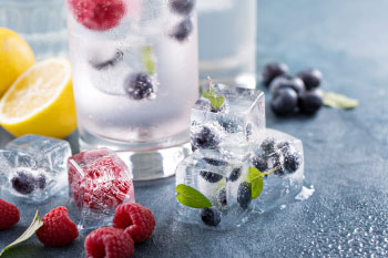 fresh fruit drink gallon water daily