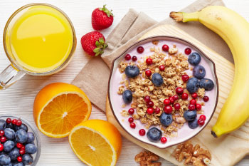 healthy breakfast yogurt berries and fruit create morning ritual